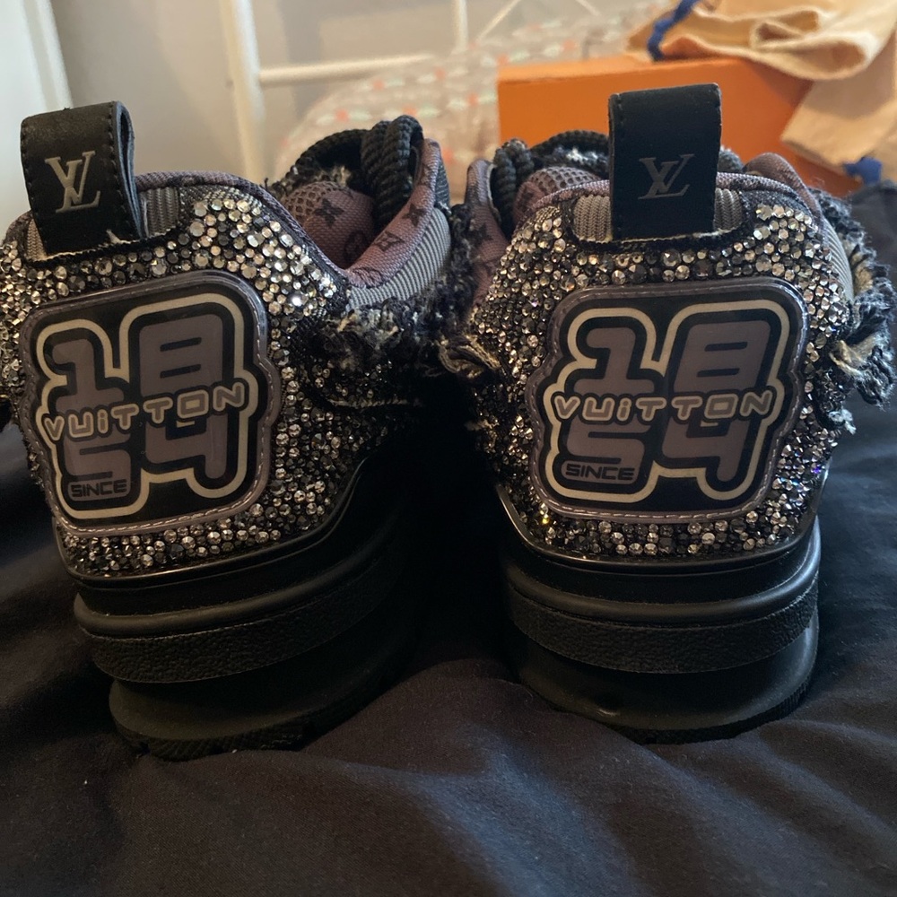 Louis Vuitton skate sneaker ‘black swarovski monogram’ - Picture 5 of 7